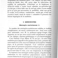0030 - Page 20 - Travaux scientifiques. Maladies infectieuses et septicémies. Scarlatine. A. Foie scarlatineux / B. Méningites
