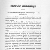 0037 - Page 27 - Travaux scientifiques. Intoxication chloroformique