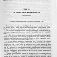 0091 - Page 93 - Exposé analytique. Section D. Neurophysiologie et neuropathologie. Titre II. Réflexes et tonus musculaire / Titre III. La réflectivité labyrinthique