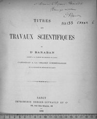 0001 - Page sans numérotation - [Page de titre ; dédicace manuscrite]