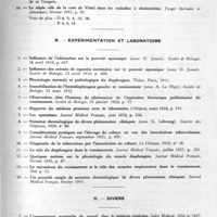 0015 - Page 11 - Travaux scientifiques. L. Hydrologie / M. Expérimentation et laboratoire / N. Divers
