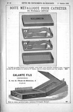 Boîte métallique pour cathéter du professeur Guyon. Galante Fils constructeurs - Revue des instrumen [...]