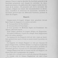 0010 - Page 9 - Règlement du Congrès des médecins aliénistes et neurologistes de France et des Pays de langue française. Ouverture du Congrès. - Séance solennelle d'ouverture. - Constitution du bureau / Rapports