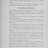 0011 - Page 10 - Règlement du Congrès des médecins aliénistes et neurologistes de France et des Pays de langue française. Rapports / Communications et discussions