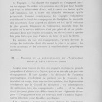 0104 - Page 103 - Séance du mardi 3 août. Deuxième rapport. L'aliénation mentale dans l'armée au point de vue clinique et médico-légal. M. le Dr Granjux... II. Comment les aliénés entrent dans l'armée / III. Raisons de la prédominance de l'aliénation mentale dans certains corps