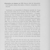 0312 - Page 311 - Séance du mercredi 4 août (après-midi). Communications diverses. Destruction du cervelet sans symptômes cérébelleux, par MM. Rousset..., et Giraud... / Flocculus et vision, par MM. Giraud..., et Genty...