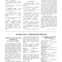 0055 - Page 41 - Diététique. Menu des grands enfants / Formules thérapeutiques. Formules pour faciliter l'absorption de l'huile de ricin / La magnésie calcinée chez l'enfant (Dr Deguy)