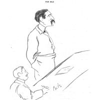 0105 - Page 89 - Silhouettes médicales. Dessin original, par Bils