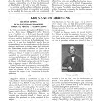 0427 - Page 373 - Chronique. La lutte sociale contre la tuberculose par les préventoriums ou dispensaires d'hygiène sociale, par le Dr A. Calmette / Les grands médecins. Les deux doyens de la phtisiologie française. Hippolyte Hérard. - Georges Empis