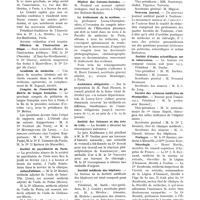 0579 - Page 511 - La vie médicale. Distinctions honorifiques / Association médicale internationale contre la guerre / Officiers de l'instruction publique / Académie de médecine / Congrès de l'association de pédiatrie de langue française / Société de psychiatrie de Paris / Asiles d'aliénés / Hôpital des Enfants-Malades / Le traitement de la scoliose / Assistance obligatoire / Société des sciences et des arts de Lille / Société médicale des hôpitaux / Société médicale du littoral méditerranéen / Nouveau journal / Société d'études scientifiques sur la tuberculose / Société des sciences médicales de Montpellier / Mariages / Nécrologie