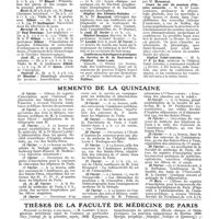0581 - Page 513 - Cours. Service de la Clinique médicale de l'Hôtel-Dieu. - Professeur : M. Gilbert / Hôpital des Enfants-Malades / Conférences théoriques et pratiques du service de M. de Beurmann à l'hôpital Saint-Louis / Cours du soir du muséum d'histoire naturelle / Hôpital Saint-Antoine / Mémento de la quinzaine / Thèses de la Faculté de médecine de Paris