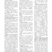 0691 - Page 611 - La vie médicale. Concours de médecin des hôpitaux de Paris / Concours pour une place d'accoucheur des hôpitaux de Paris / Internat en pharmacie des hôpitaux de Paris / Conseil de la Faculté de médecine de Paris / Facultés de médecine / Écoles de médecine / Hôpitaux de Bordeaux / Hôpitaux de Nantes / Asile d'aliénés de Bron / Médecins de l'Assistance médicale / Concours annuel pour la nomination aux emplois de professeurs adjoints à l'école d'application du service de santé des troupes coloniales