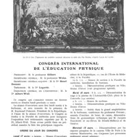 0779 - Page 685 - Congrès international de l'éducation physique / Ordre du jour du congrès