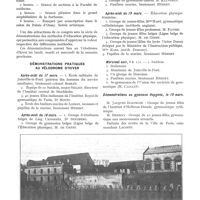 0781 - Page 687 - Congrès international de l'éducation physique. Ordre du jour du congrès / Démonstrations pratiques au vélodrome d'hiver