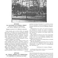 0799 - Page 703 - Chronique. Tableau comparatif des principes méthodes de gymnastique. Méthode du Lieutenant de Vaisseau Hébert / Méthode de l'École normale de gymnastique et d'escrime de Joinville-Le-Pont