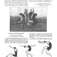 0807 - Page 711 - Chronique. Tableau comparatif des principes méthodes de gymnastique. La gymnastique suédoise de Ling [Dr Philippe Tissié] / Méthode Jacques-Dalcroze