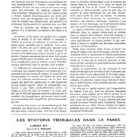 0907 - Page 801 - Le régime alimentaire dans les stations hydrominérales françaises, par le Dr G. Linossier. Le médecin traitant / Les stations thermales dans le passé. L'ancien SPA, par le Dr R. Wybauw