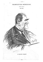 [Caricature par Bils : ] Le Docteur Troisier - Paris médical : la semaine du clinicien