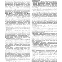 0929 - Page 819 - Revue hebdomadaire de la presse française. Presse médicale. - Une orientation nouvelle de la sphygmomanométrie. La pression minima. Etalon sphygmomanométrique (Pachon, 23 mars 1913) / Presse médicale. - La strychnine. Doses. Modes d'emploi (Troisfontaines..., 29 mars 1913) / Presse médicale. - L'oscillomètre de Pachon, critère de persistance de la circulation dans la mort apparente du nouveau-né (P. Balard..., 29 mars 1913) / Bulletin médical. - Le service de trois ans et les médecins (Granjux, 23 mars 1913) / Bulletin médical. - Plaies gangréneuses traitées par l'alcool (Blanchard..., 26 mars 1913) / Journal des praticiens. - Traitement de l'impuissance par les injections épidurales (boulanger, 22 mars 1913) / Clinique. - Pneumococcie et réactions intestinales (H. Triboulet, 21 mars 1913) / Progrès médical. - Ulcère de l'estomac ; perforation de la rate, du diaphragme et du poumon par propagation. Hématémèses répétées ; transfusion sanguine. Mort (Tanton et Grenier, 22 mars 1913) / Province médicale. - Forme dysphagique de l'anévrysme de l'aorte (Professeur Rispal, Laval et Timbal..., 22 mars 1913) / Écho médical du Nord. - Un cas d'anémie infantile pseudo-leucémique (Deléarde et Pellissier, 16 mars 1913) / Lyon médical. - Des conditions qui favorisent la pratique de l'héliothérapie (Jaubert, 23 mars 1913) / Gazette médicale de Nantes. - Réflexions sur la désinfectation syphilitique. - Traitements abortifs et anciens (Malherbe, 15 mars 1913) / Gazette hebdomadaire des sciences médicales de Bordeaux. - Les cellules d'irritation de Türk dans le sang des diphtériques avant et après le traitement sérique ; leur provenance et leur signification ; leurs variations au cours des accidents sériques et anaphylactiques (Dupérié, 16 mars 1913)