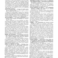 1195 - Page 1053 - Revue hebdomadaire de la presse française. Presse médicale. - La reviviscence du coeur (L. Lagane, 26 avril 1913) / Gazette des hôpitaux. - L'usage de l'acide picrique en thérapeutique (V. Brun, publié et annoté par P. Thiéry, 29 avril 1913) / Bulletin médical. - Le régime alimentaire et les graisses dans l'ulcère de l'estomac (A. Plicque, 26 avril 1913) / Journal des praticiens. - La prétendue immunité des musulmans de l'Afrique du Nord vis-à-vis de la fièvre typhoïde. Que faut-il en penser ? (E. Salzes et E. Audet, 26 avril 1913) / Journal de médecine de Paris. - Guérison d'un cas de prurit par la radiothérapie radiculaire (A. Zimmern et P. Cottenot, 25 avril 1913) / Province médicale. - Traitement ioduré et déchloruration (F. Sarvonat et B. Crémieu, 26 avril 1913) / Archives médico-chirurgicales de province. - Ménorragies et métrorragies de la puberté. Considérations étiologiques et thérapeutiques (G. Railliet, avril 1913) / Écho médical du nord. - Amauroses et amblyopies par ischémie succédant aux hémorragies (Duhot et Pierret, 27 avril 1913) / Gazette médical du centre. - Les dyspepsies ixistent, à propos d'un article du Pr Pauchet (Pathault, de Blois, avril 1913) / Clinique. - De l'absorption au niveau du gros intestin (E. Lesné et L. Dreyfus, 2 mai 1913) / Toulouse medical. - Recherches sur la valeur de deux procédés nouveaux pour le diagnostic de la syphilis, la chromo-réaction de Schürmann, la dermo-réaction au glycocholate de soude de Loeper (Pujol, 1er avril 1913)
