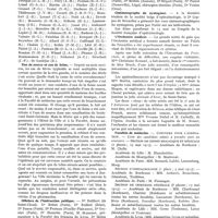 1203 - Page 1061 - Nouvelles. Service de santé / Eau de source et eau de Seine / Officiers de l'instruction publique / Officiers d'académie / Cinématographe du nystagmus / L'Orchestre médical / Facultés de médecine
