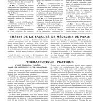 1262 - Page 1114 - Mémento de la quinzaine / Thèses de la Faculté de médecine de Paris / Thérapeutique pratique. L'iode colloïdal (iodéol) dans les injections intra-trachéales [Dr Horace Truffier]