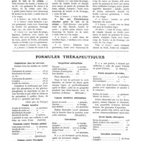 1287 - Page 1133 - Diététique. Cure d'engraissement / Formules thérapeutiques. Palpitations chez les nerveux / Poudre laxative [Leube] / Pommade contre l'herpès génital [Quevrat] / Topique contre l'érysipèle [Léon Labbé] / Gargarisme antiseptique [Muller] / Liqueur dentifrice antiseptique [Magitot] / Convulsions [J. Simon] / Potion purgative du Codex / Savon liquide chirurgical / Érections nocturnes [Gallois]