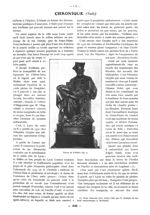 Fig. 2. - Statue de Rabelais - Paris médical : la semaine du clinicien