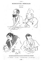 [Caricatures par Bils : ] Quelques silhouettes du Jury du concours de l'Internat - Paris médical : l [...]