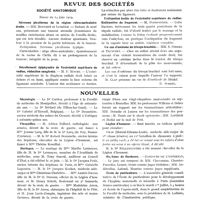 0027 - Page 13 - Le mouvement médical. Le mouvement médical en Belgique [Voncken] / Revue des sociétés. Société anatomique. Séance du 14 juin 1919 / Nouvelles. Nécrologie / Fiançailles / Mariages / Hôpitaux de Paris / Société belge de chirurgie / Légion d'honneur / Hôpitaux de Bordeaux / École de puériculture / Médaille de la reconnaissance française