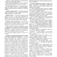 0060 - Page 37 - Nouvelles. Légion d'honneur / Faculté de médecine de Lyon / Faculté de médecine d'Alger / Hôpitaux de Paris / Faculté de médecine de Strasbourg / Comité supérieur consultatif de l'instruction publique des colonies / Accidents du travail dont les infirmités ont été réglées sur le taux des indemnités d'avant-guerre / Association d'enseignement médical des hôpitaux de Paris / Association des membres du corps enseignant des Facultés de médecine