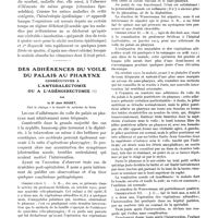 0195 - Page 155 - Héméralopie épidémique. Maladie du groupe des avitaminoses, par le Dr Raoul Tricoire / Des adhérences du voile du palais au pharynx consécutives à l'amygdalectomie ou à l'adénoïdectomie, par le Dr Jean Rouget / Observation I / Observation II / Observation III