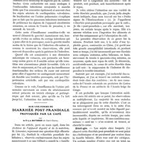 0400 - Page 342 - Une complication peu connue du rétrécissement mitral. L'insuffisance fonctionnelle de l'orifice pulmonaire, par le Pr Vaquez et le Dr Magniel / Sur une forme de diarrhée post-prandiale provoquée par le café, par le Dr J.-J. Matignon / Etiologie