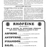0107 - Page 58 - Le mouvement médical. Le mouvement médical espagnol, par le Dr Edmond Vidal / Revue des revues. Névrite hypertrophique progressive non familiale de l'adulte (G. Roussy et L. Cornil, Ann. de méd., sept. 1919)
