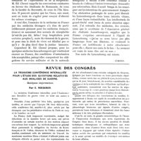 0123 - Page 69 - Intérêts professionnels. Nos rapports universitaires avec le grand-duché de Luxembourg / Revue des congrès. La troisième conférence interalliée pour l'étude des questions relatives aux invalides de guerre. Quelques impressions, par C. Roederer