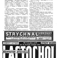 0129 - Page 74 - Nouvelles. Hôpitaux de Paris / Médecins de la santé / Concours de l'assistance médicale à domicile / Concours de médecin adjoint des asiles d'aliénés