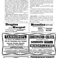 0211 - Page 124 - Nouvelles. Un nouveau confrère / Réorganisation de l'inspection médicale des écoles de banlieue / Nos diplômes et l'Uruguay / Situations médicales / Repos dominical