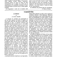 0318 - Page 191 - Art et médecine. Le salon d'hiver 1920 [Dr Henri Roché] / Variétés. Le basilic, par le Dr Henri Leclerc