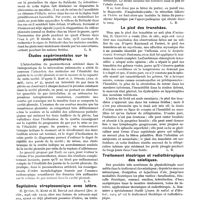 0118 - Page 94 - Actualités médicales. Signe de Babinski et température des pieds / Études expérimentales sur le pneumothorax / Septicémie streptococcique avec ictère / Le pied des tranchées / Traitement électrique et radiothérapique des sciatiques