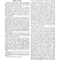 0127 - Page 103 - Revue annuelle. La gynécologie en 1919, par le Dr Louis Sauvé. Affections inflammatoires et néoplasiques des annexes / Vagin et vulve / Le choix de l'anesthésie en gynécologie, par Émile Forgue