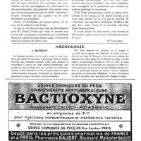 0079 - Page 448 - Variétés. Le médecin dans le roman contemporain. A propos d'un livre récent [Dr Lemanski] / Nécrologie. J. Bucquoy