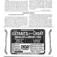 0090 - Page 459 - Art et médecine. Le salon de 1920 de la Société nationale des beaux-arts [Dr Henri Roché] / Nécrologie. Le Professeur Félix Guyon
