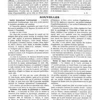 0195 - Page 544 - Revue des revues. Sérums antimicrobiens et antitoxiques chez le cheval (M. Nicolle, V. Frany, E. Debains et E. Nicolas, Ann. de l'Institut Pasteur, 1920, n° 5) / Nouvelles. Institut international d'anthropologie / Fondation d'un Institut de psychologie à l'Université de Paris / Remise au Japon d'une ambulance automobile chirurgicale