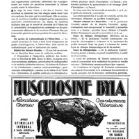 0323 - Page 630 - Nouvelles. Union internationale contre la tuberculose / Un service de radiumthérapie à l'Hôtel-Dieu / Hôpital des Enfants-Malades / Clinique médicale de l'Hôtel-Dieu / Cours de clinique thérapeutique (Hôpital de la Pitié) / Cours de thérapeutique