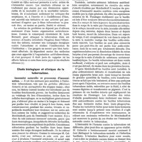 0007 - Page 3 - Revue annuelle. La tuberculose en 1921, par P. Lereboullet et L. Petit. La lutte antituberculeuse / Etude biologique et clinique de la tuberculose