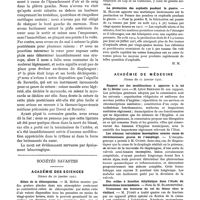 0082 - Page 78 - Un cas de plaie du coeur opérée. Mort par abondante hémorragie intrapleurale, par Jean Quénu. Remarques / Sociétés savantes. Académie des sciences. Séance du 10 janvier 1921 / Académie de médecine. Séance du 11 janvier 1921