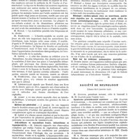 0083 - Page 79 - Sociétés savantes. Société de pédiatrie. Séance du 21 décembre 1920 / Société de neurologie. Séance du 6 janvier 1921