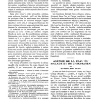 0138 - Page 132 - Considérations sur la forme hydrocéphalique de la méningite cérébro-spinale des nourrissons, par le Dr L. Caussade et le Dr A. Rémy / Asepsie de la peau du malade et du chirurgien, par le Dr Robert Sorel