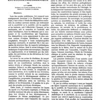 0157 - Page 145 - Clinique des maladies de l'encéphale. Lésions et symptômes en psychiatrie organique, par le Pr Dupré