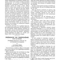 0194 - Page 198 - L'urétrite postérieure et son traitement dans la blennorragie aiguë, par le Dr M. Carle. II. L'urétrite postérieure complication / Présence du tréponème dans le sperme. Problèmes soulevés au point de vue de l'hérédité de la syphilis, par le Dr Marcel Pinard